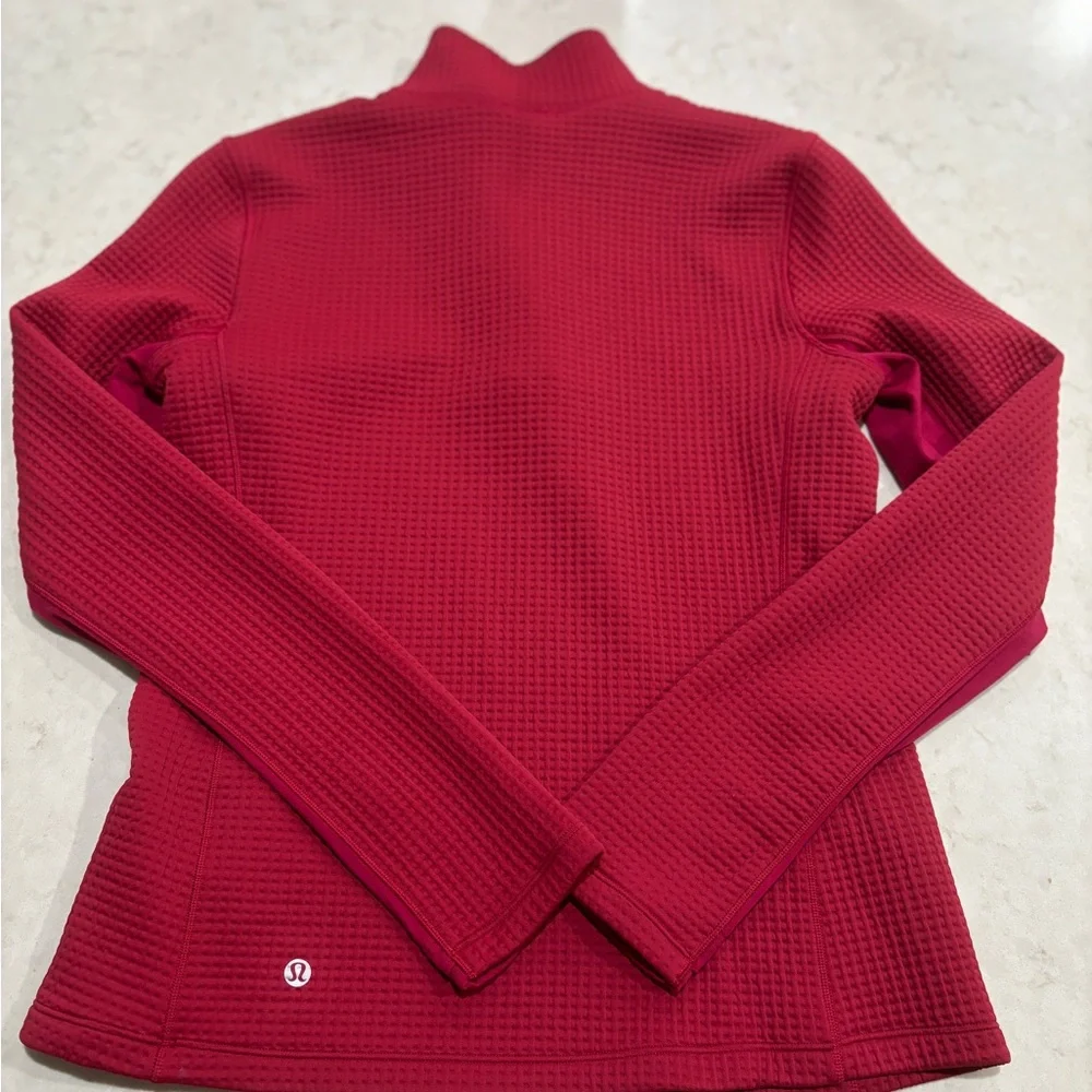 Lululemon Waffle-Knit Half-Zip Long-Sleeve Shirt Size 6 Like New Cozy Pullover - Picture 12 of 12